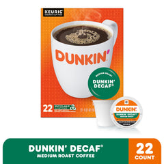 Dunkin' close-up of K-Cup pod showing capsule detail and consistent flavor