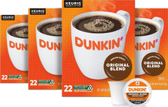 Dunkin' front packaging showing 88-count boxes and easy storage benefit