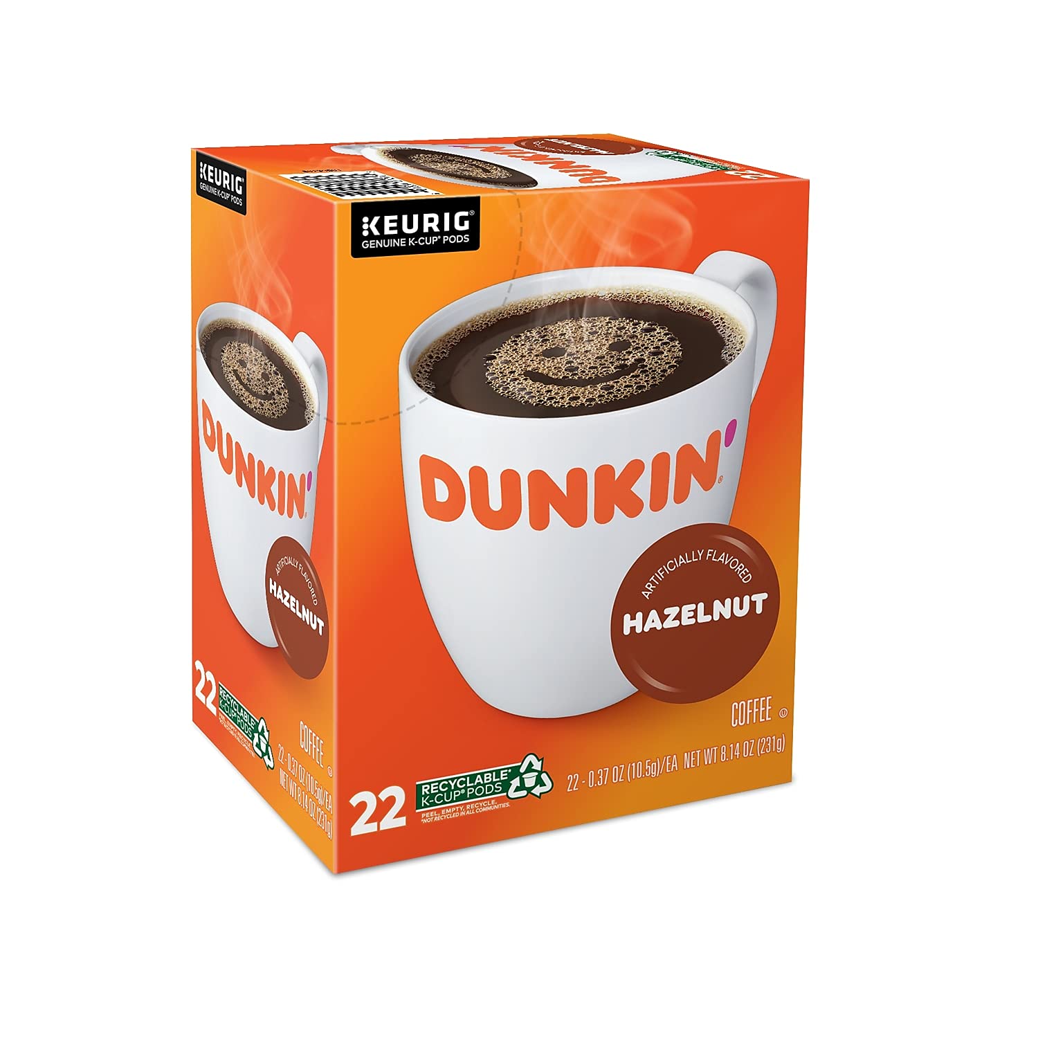 Dunkin' arrangement of multiple K-Cup pods demonstrating convenience
