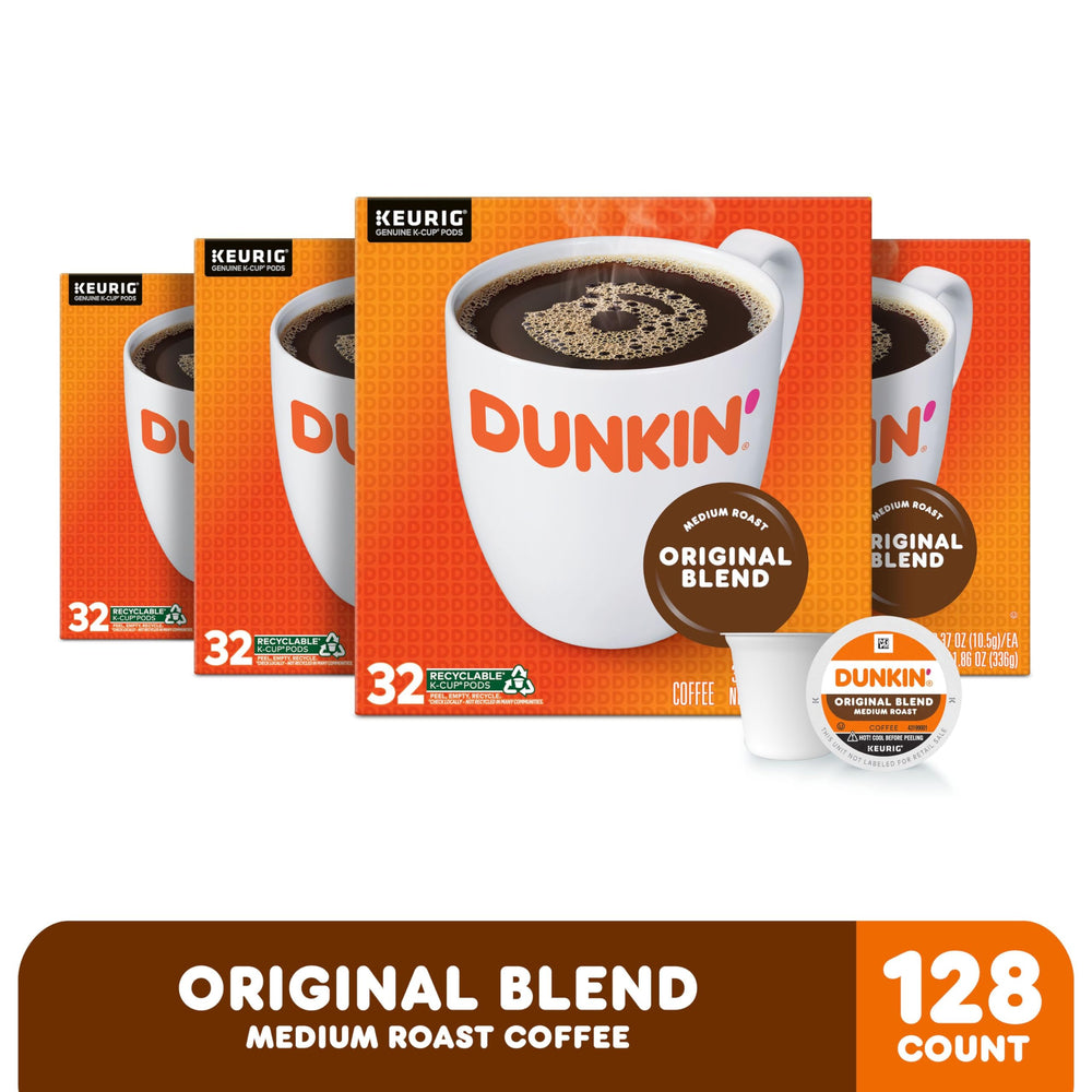 Dunkin' K-Cup pod close-up highlighting sealed freshness