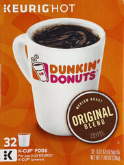 Close-up of Dunkin' K-Cup pod lid highlighting quality seal and easy brewing