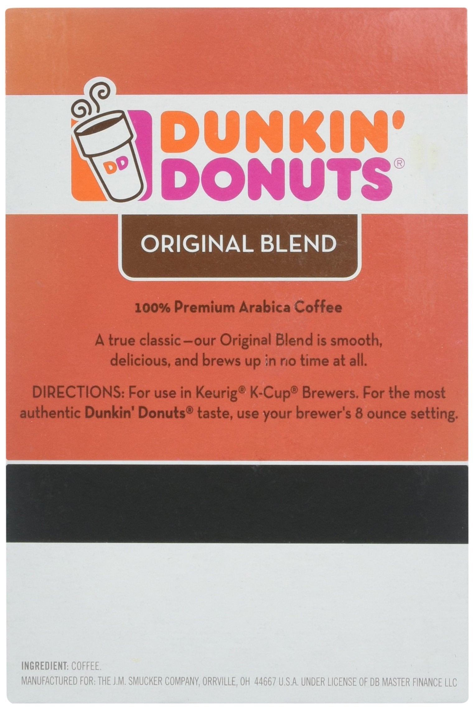 Open box of 64 Dunkin' K-Cups illustrating bulk supply and reduced restocking