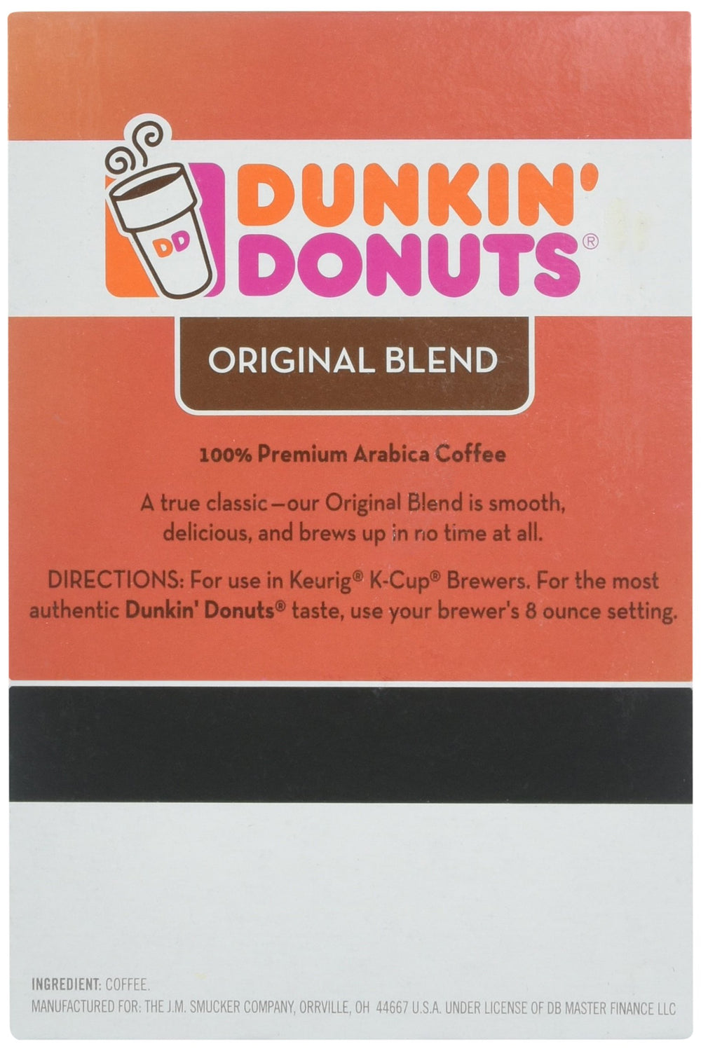Open box of 64 Dunkin' K-Cups illustrating bulk supply and reduced restocking