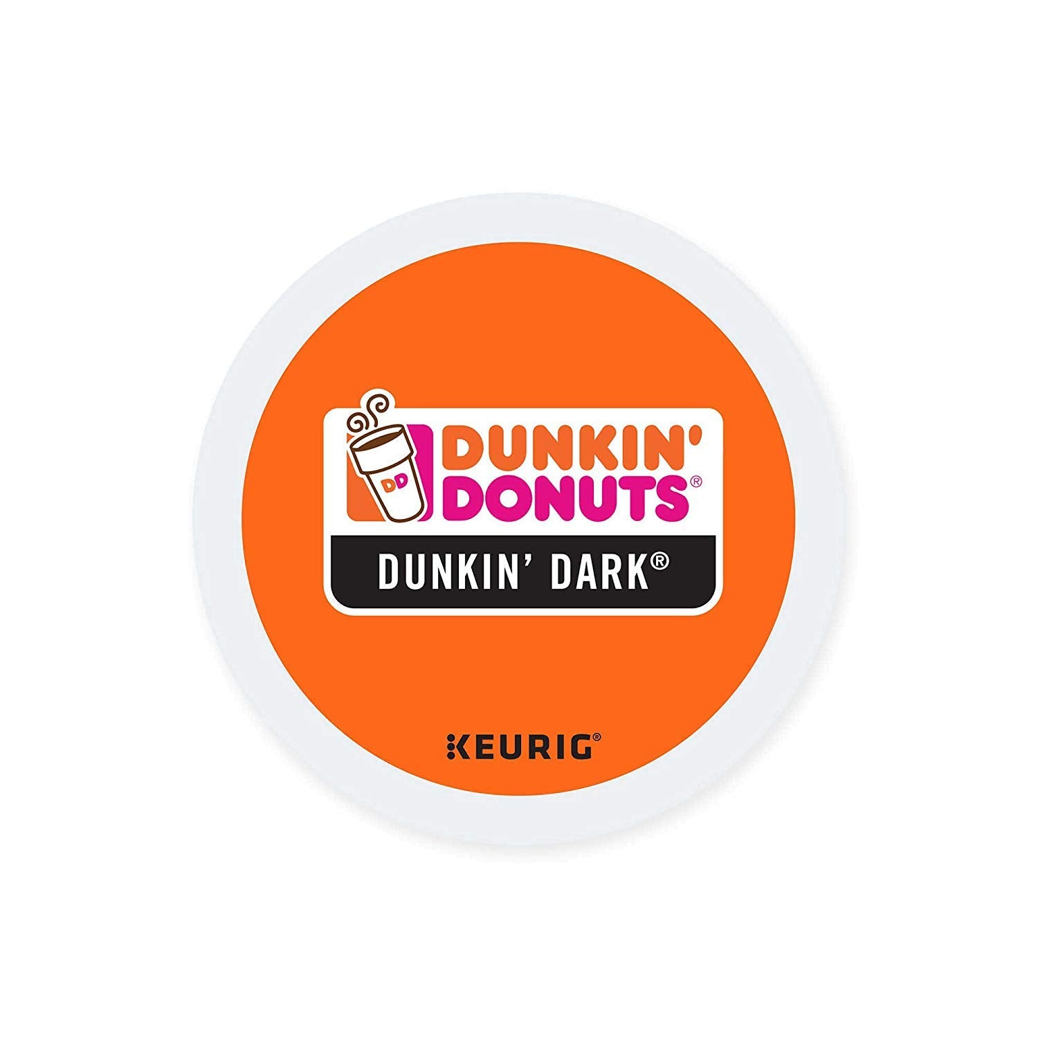 Dunkin' front packaging showing 48 K-Cup pods and clear product identity