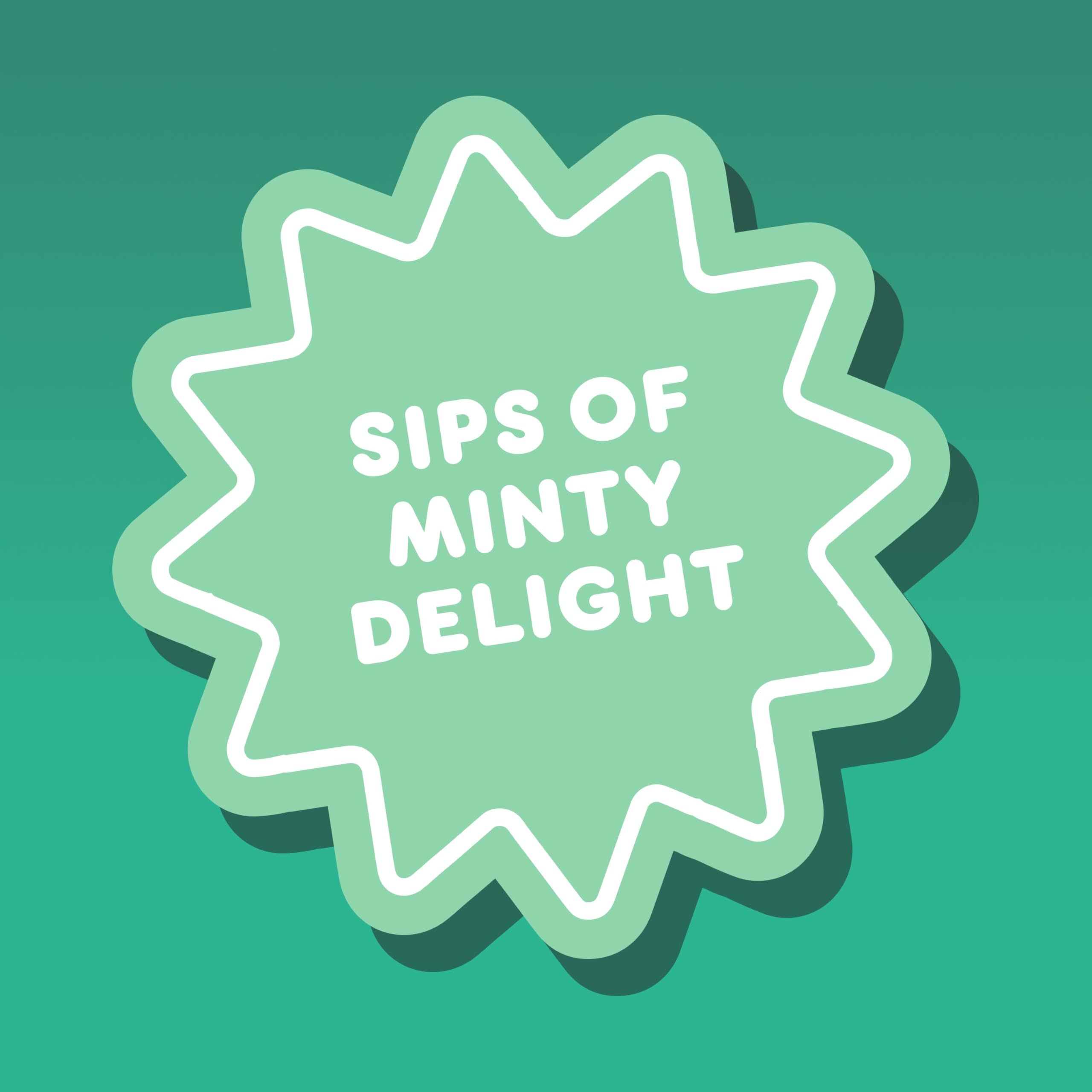 Dunkin' poured cup of Mint Chip coffee showing color and mint aroma