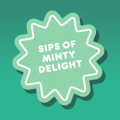 Dunkin' poured cup of Mint Chip coffee showing color and mint aroma
