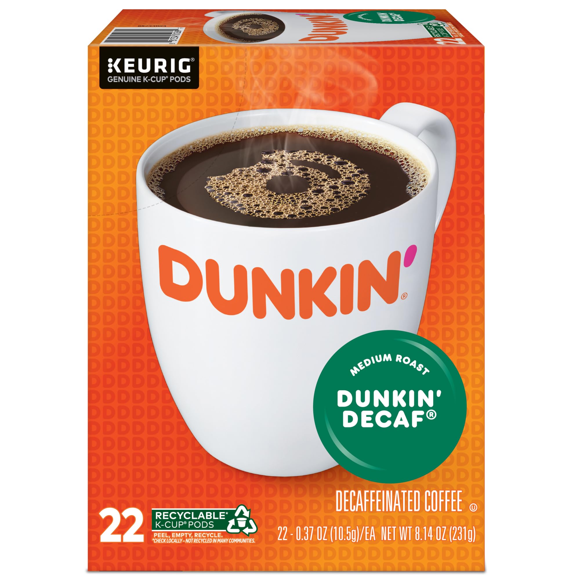 Dunkin' open pack showing rows of pods, demonstrating convenient single-serve storage and access