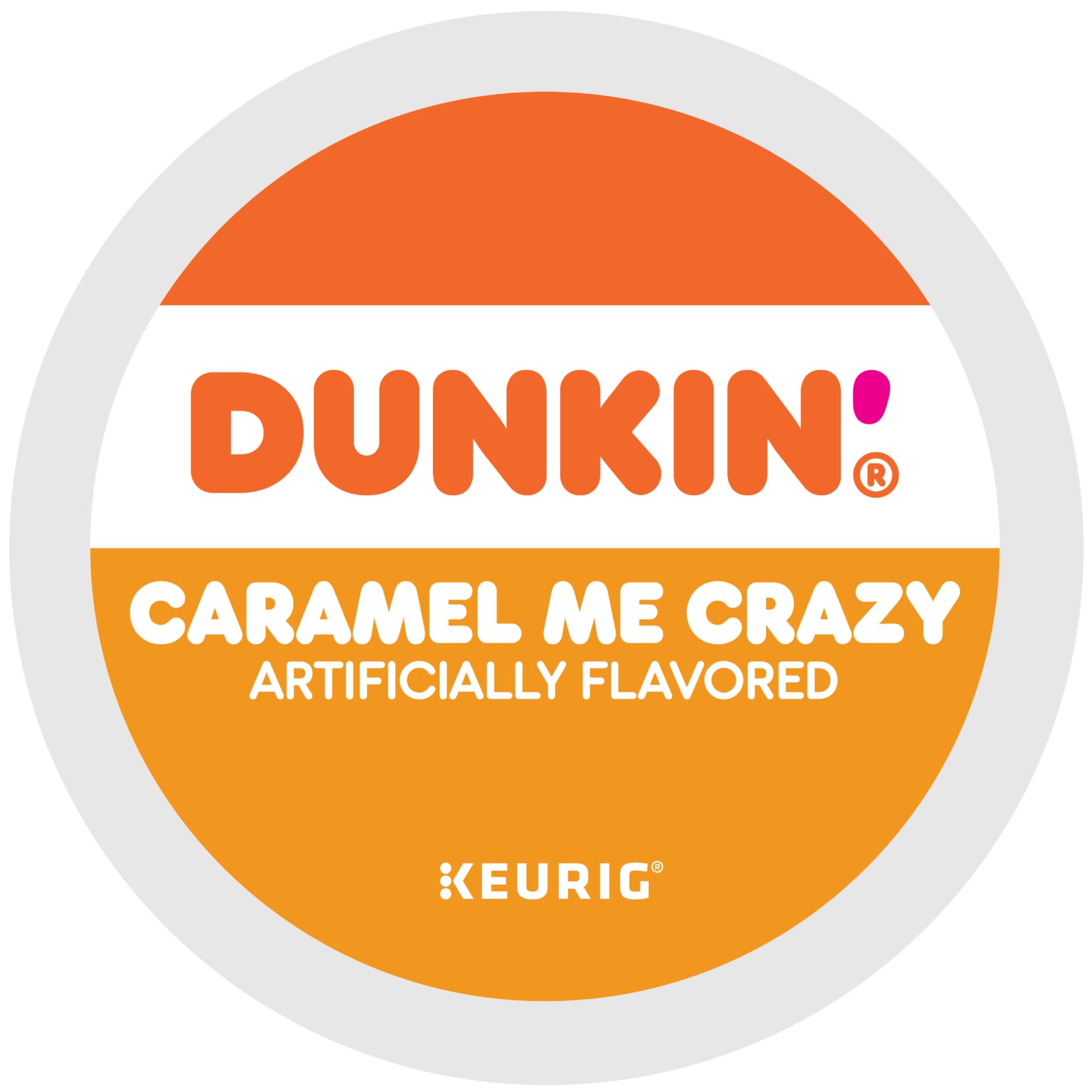 Dunkin' pod inserted in Keurig machine for quick single-cup brewing benefit