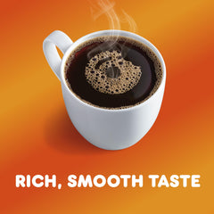 Dunkin' pods inside a Keurig brewer demonstrating quick single-serve brewing