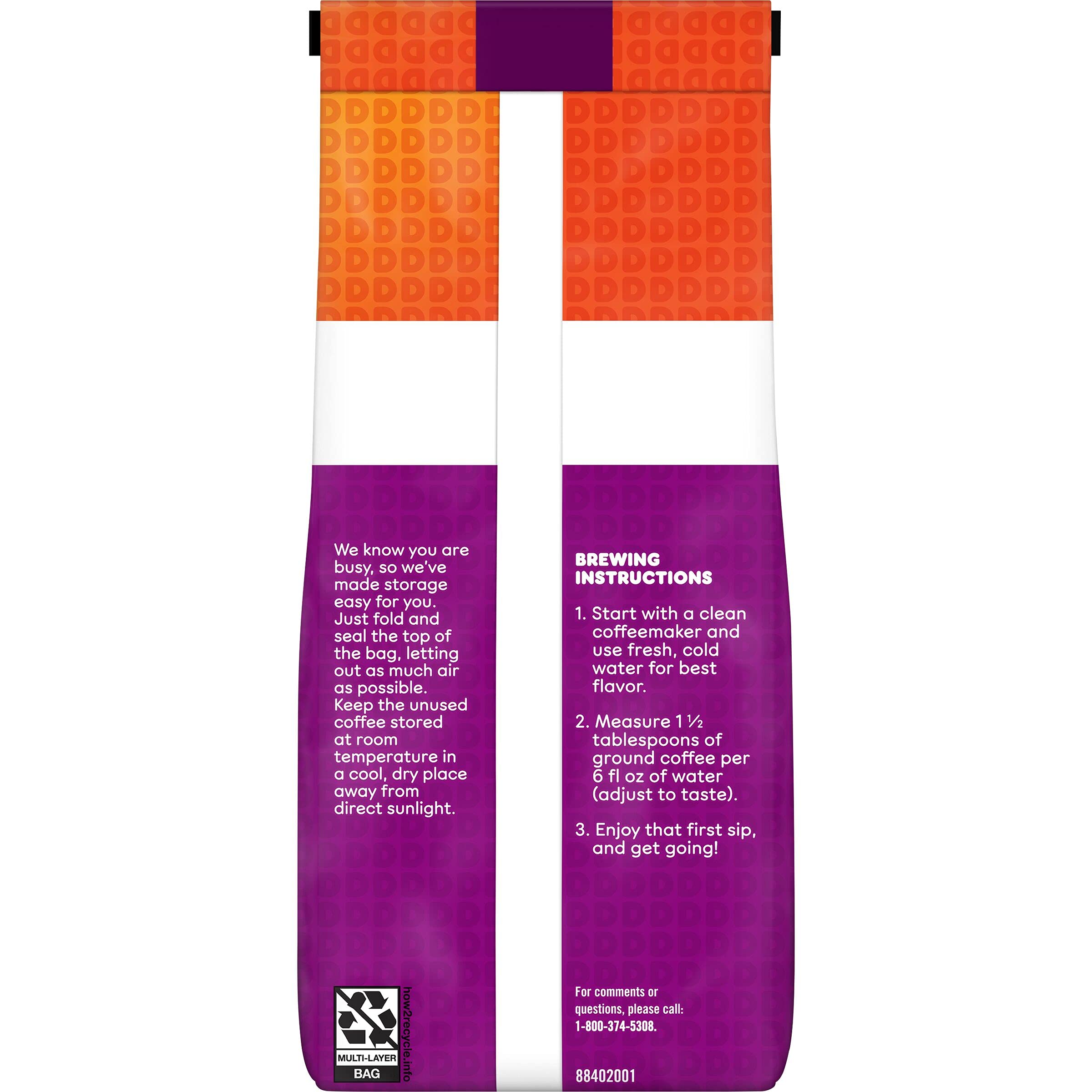 Dunkin' Turtle Love bag top close-up highlighting seal and easy storage benefits