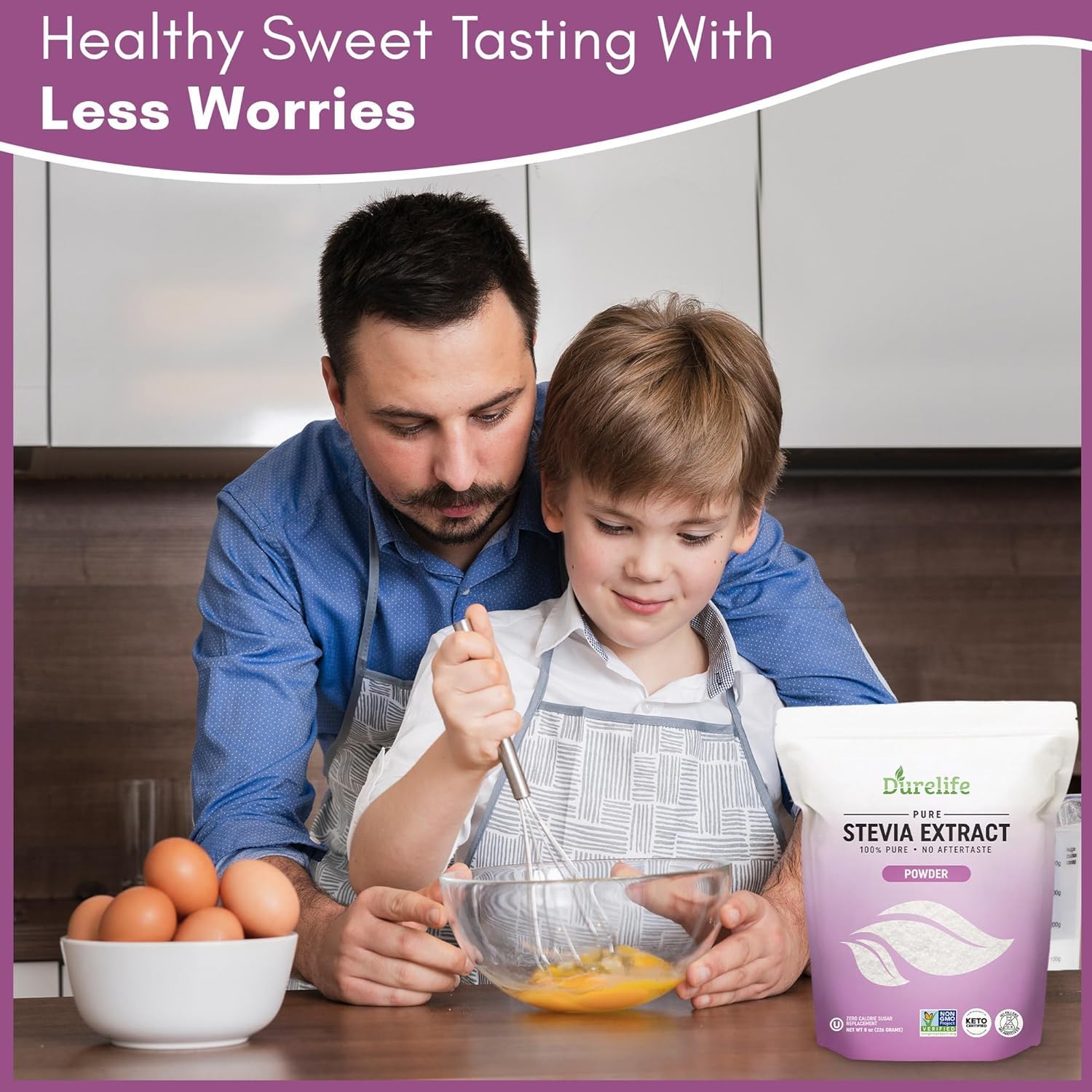 DureLife label with Non-GMO Project Verified seal showing verified ingredient transparency