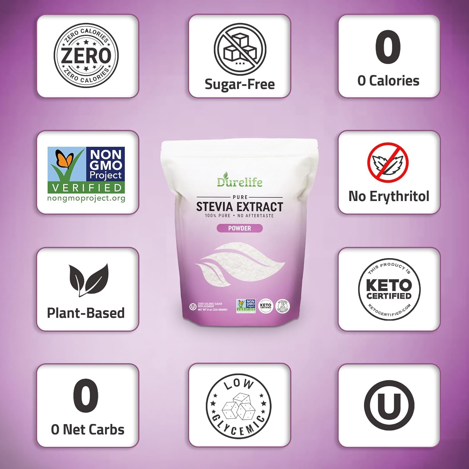 DureLife micro-spoon inside jar demonstrating portion control and accurate measuring
