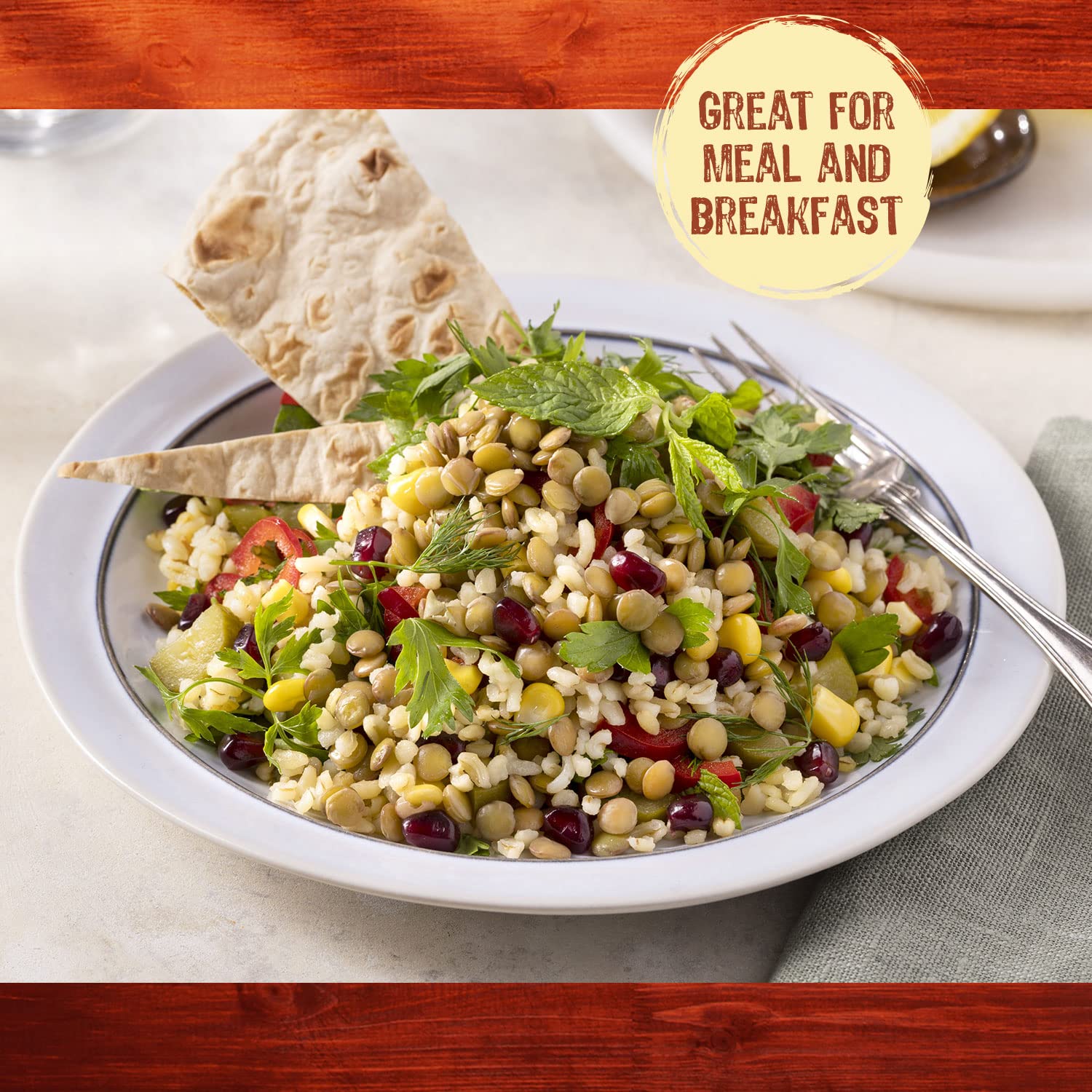 Duru bulgur with vegetables demonstrating versatile recipe use