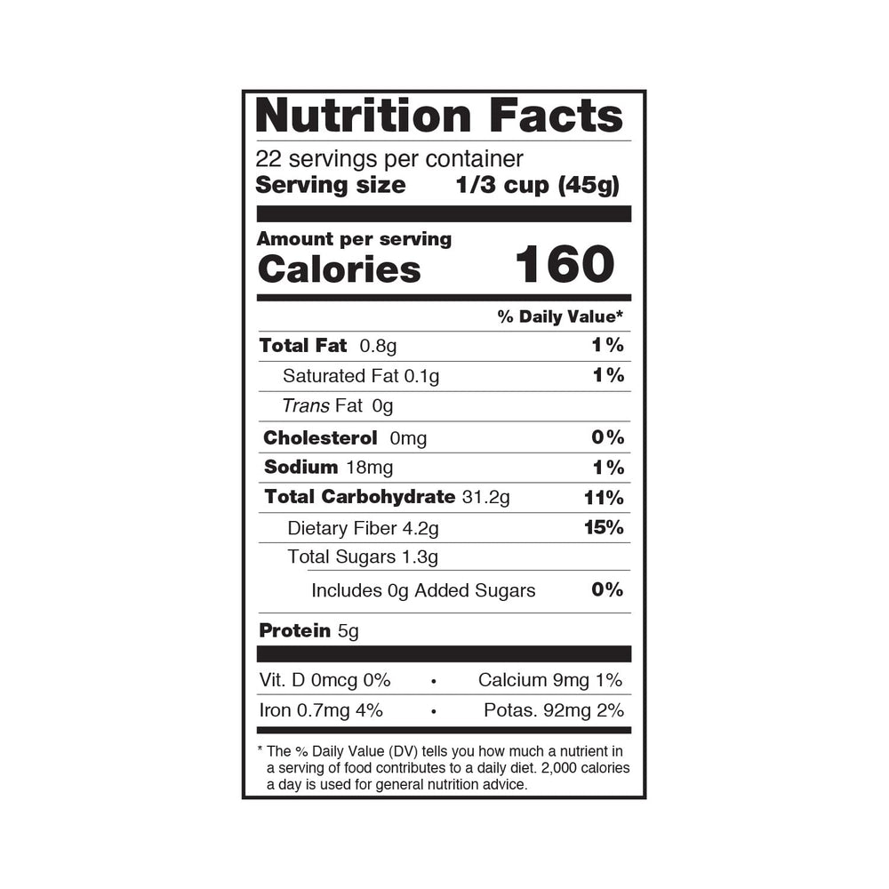Duru bulgur in measuring cup showing portion size and yield