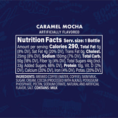 Dutch Bros caramel mocha ingredients flatlay with coffee beans, cocoa, and caramel for flavor cues