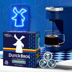 Dutch Bros brewed cup of coconut mocha showing creamy mocha layer