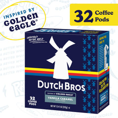Dutch Bros close-up of a single coconut mocha pod highlighting convenience