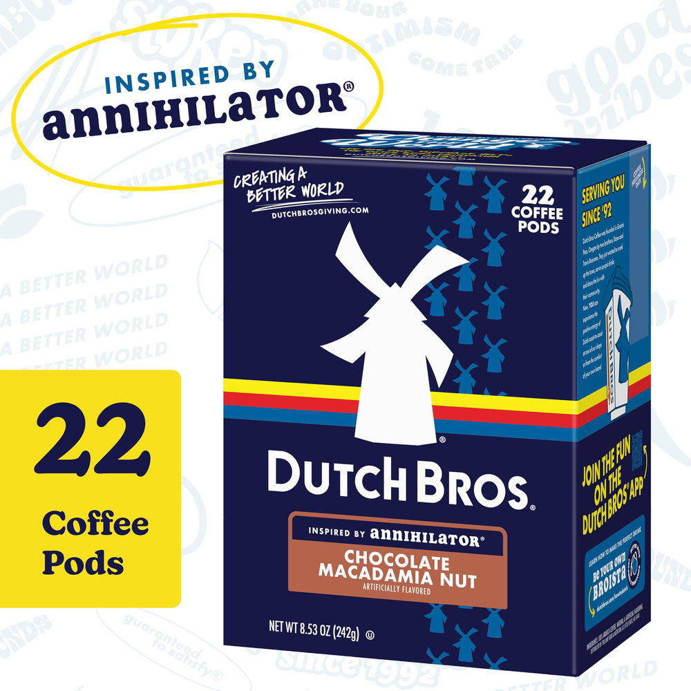 Dutch Bros close-up of pod surface highlighting coffee quality
