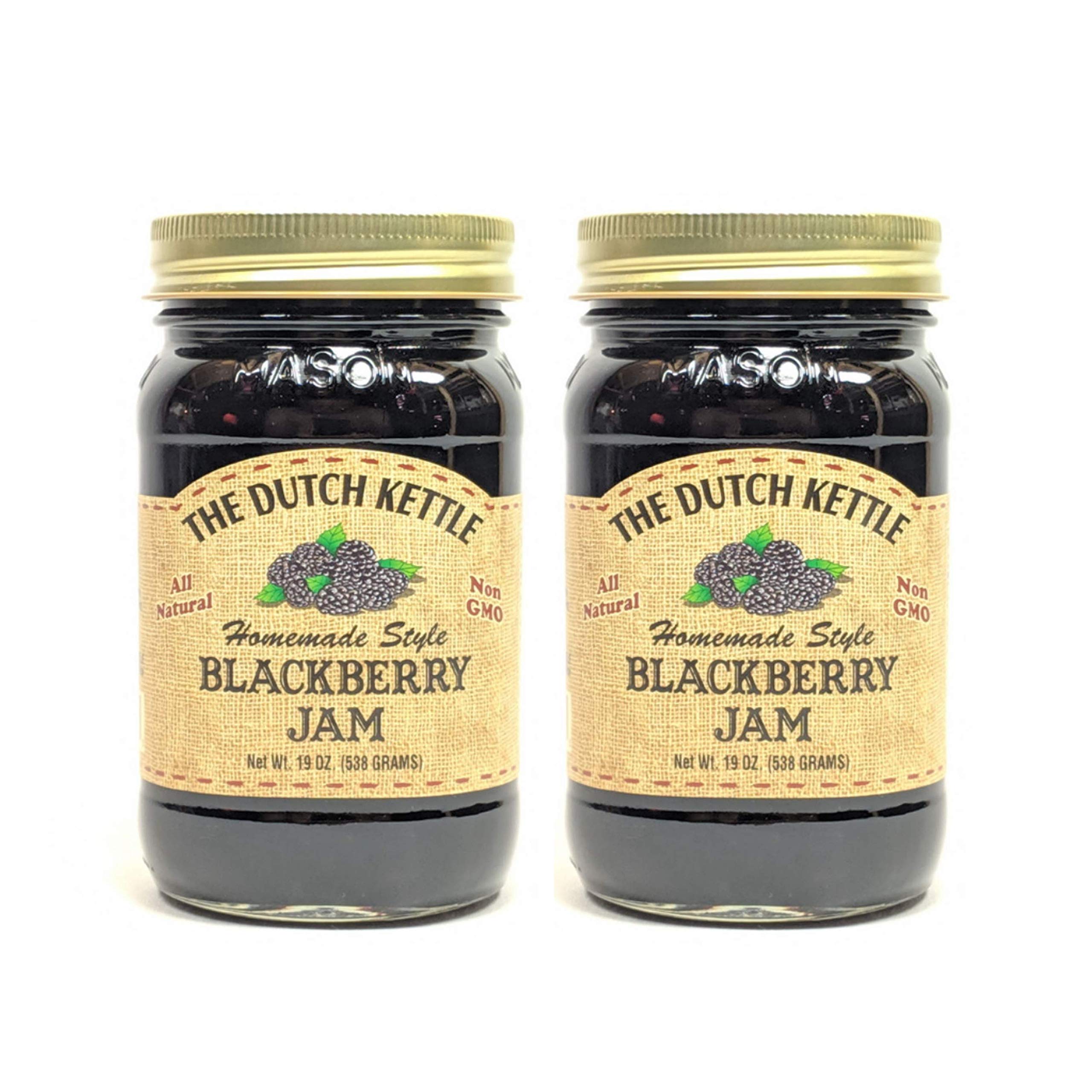 The Dutch Kettle front jar showing label and size, offering homemade flavor and gifting appeal