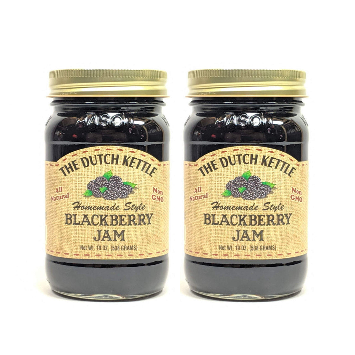 The Dutch Kettle front jar showing label and size, offering homemade flavor and gifting appeal