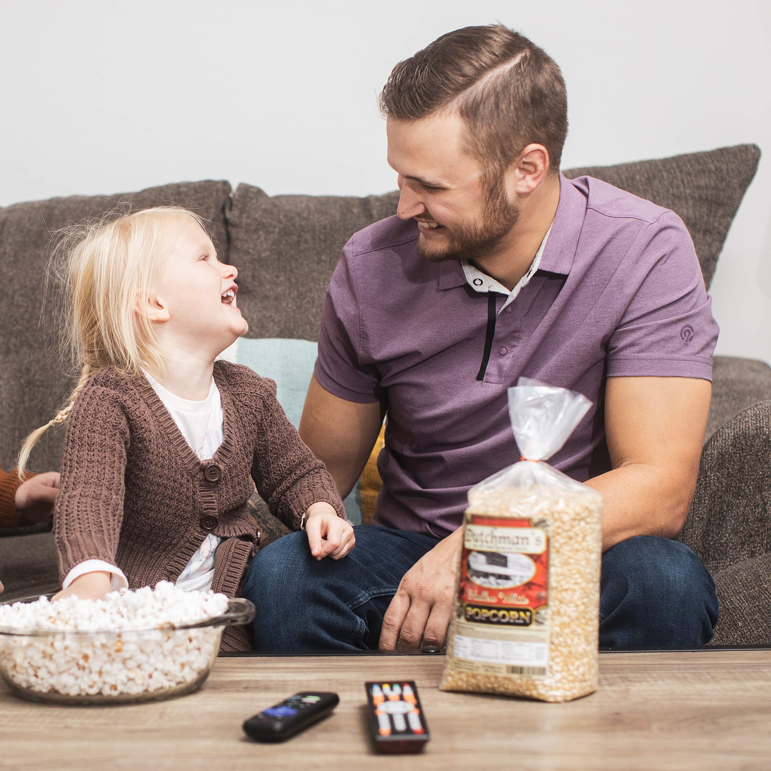 Dutchman's popcorn served at family movie night showing crowd-pleasing snack benefit