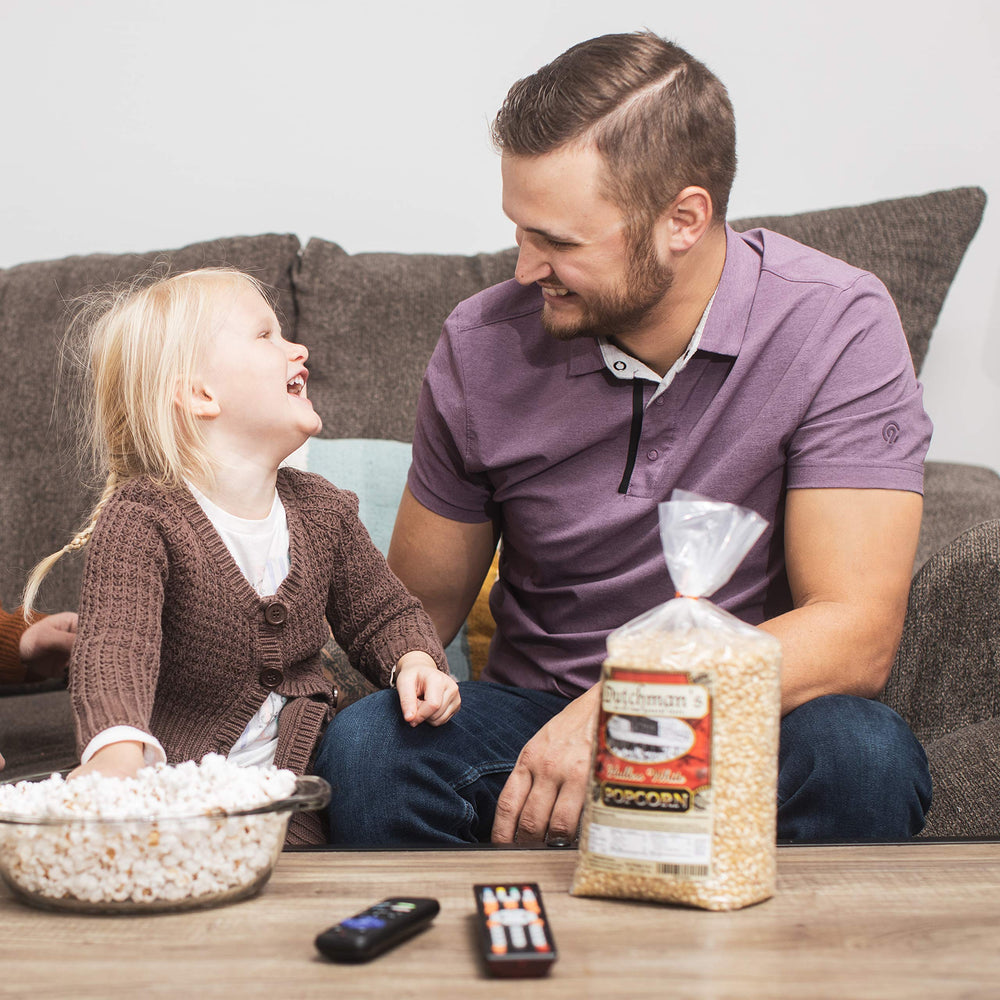 Dutchman's popcorn served at family movie night showing crowd-pleasing snack benefit
