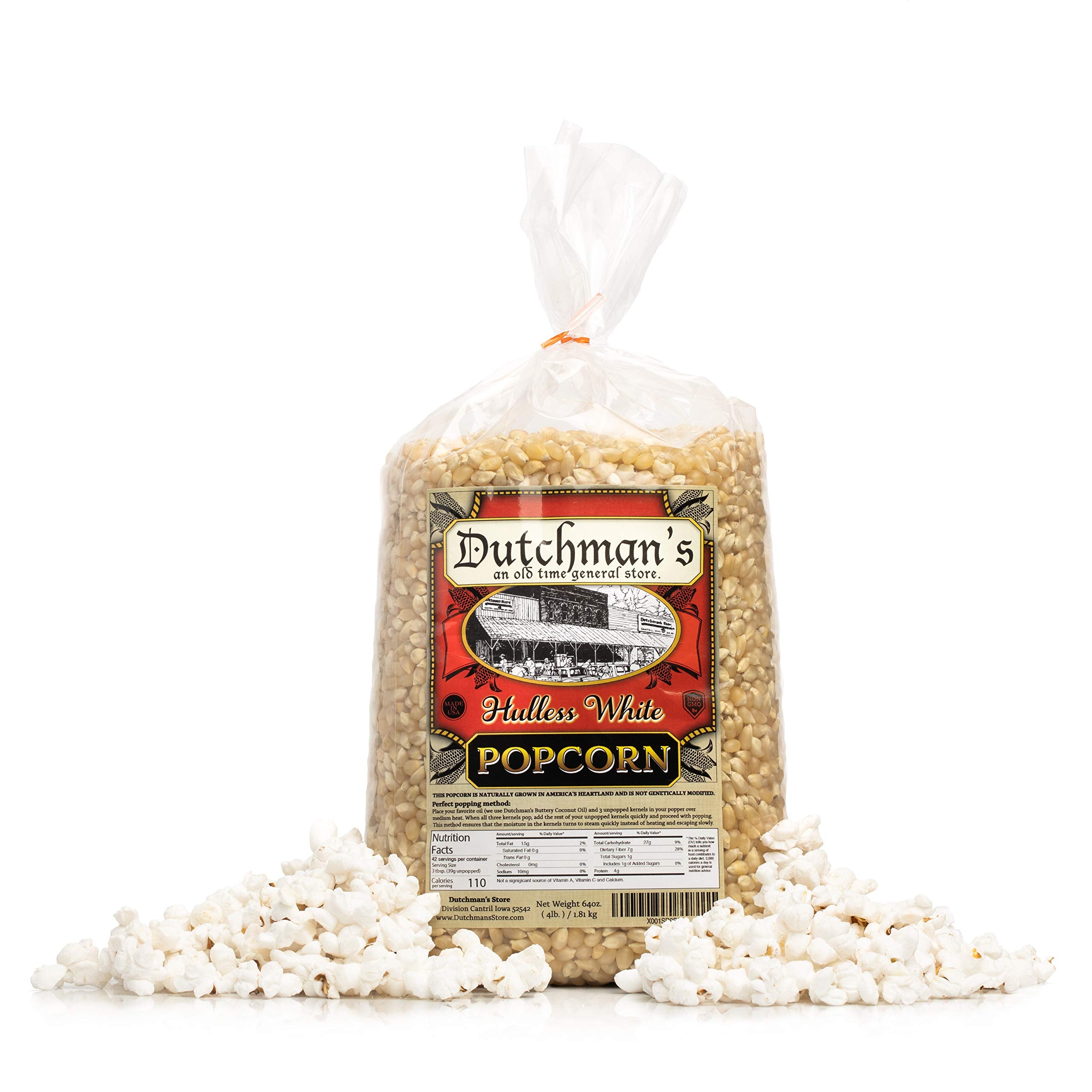 Dutchman's close-up kernels reveal medium size and consistent popping benefit