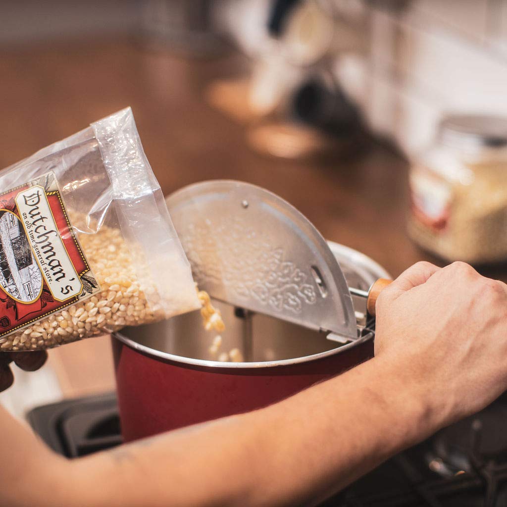 Dutchman's kernels in microwave-safe bowl demonstrating fast popping convenience
