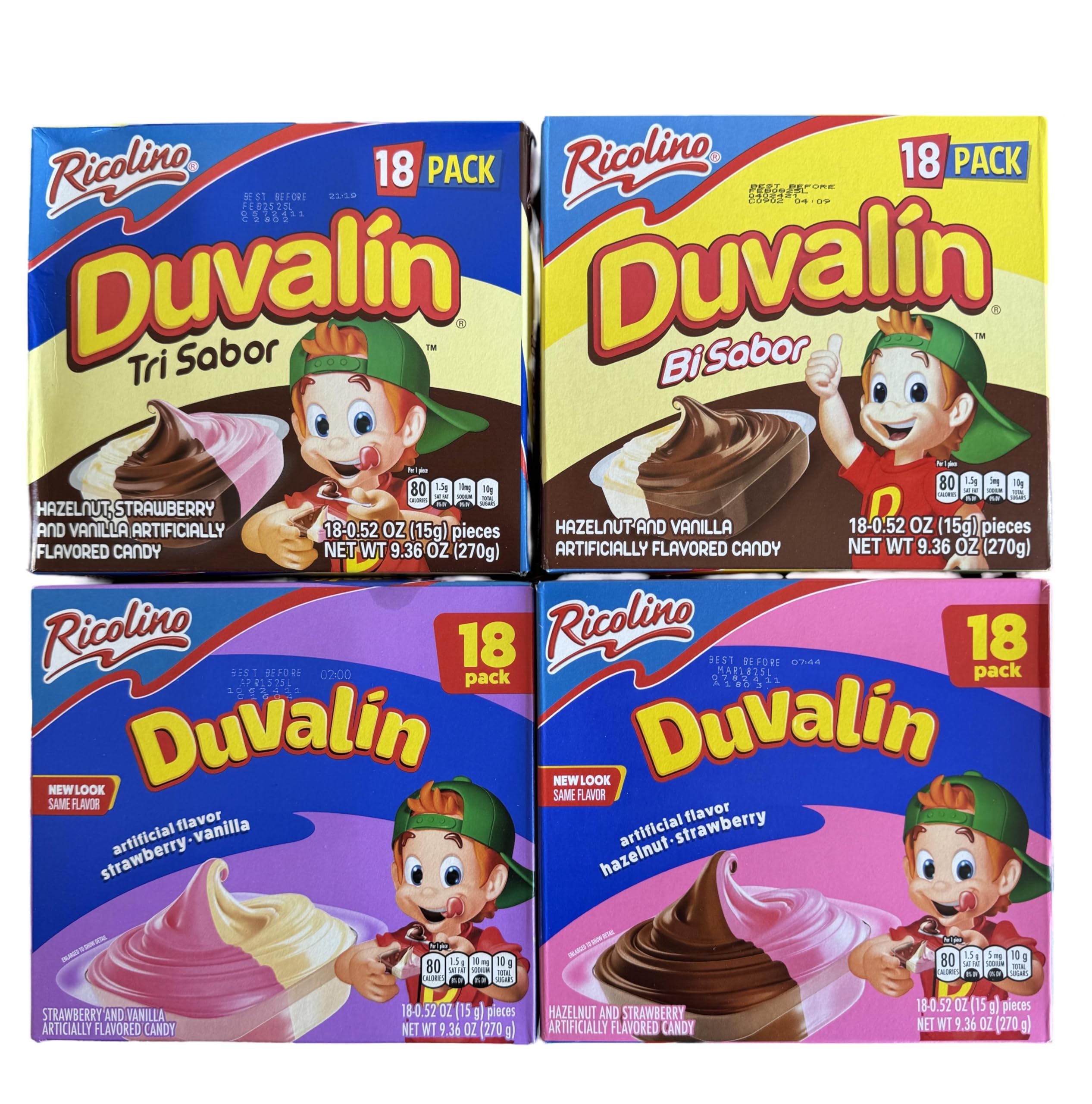 Duvalín front packaging multi-box showing variety and easy grab-and-go