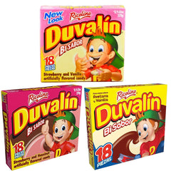 duvalin front packaging showing three flavor boxes and brand for clear product ID and appeal