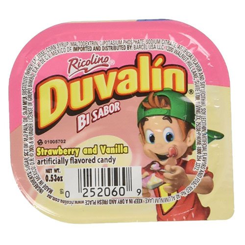 duvalin nutrition and label close-up showing ingredients and allergen details for safety