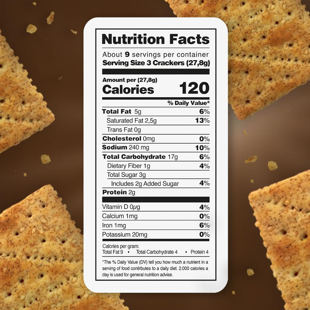 DUX close-up of cracker texture highlighting crunchy quality