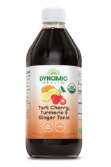 Dynamic Health front bottle view showing label and 16 fl oz size, clear benefit: easy identification