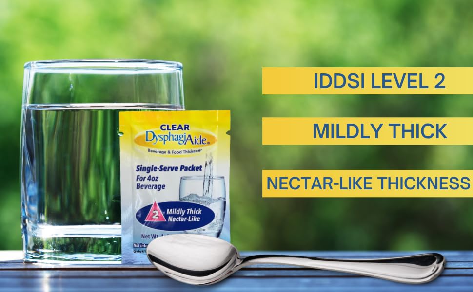DYSPHAGIAIDE open packet with fine powder texture for easy mixing
