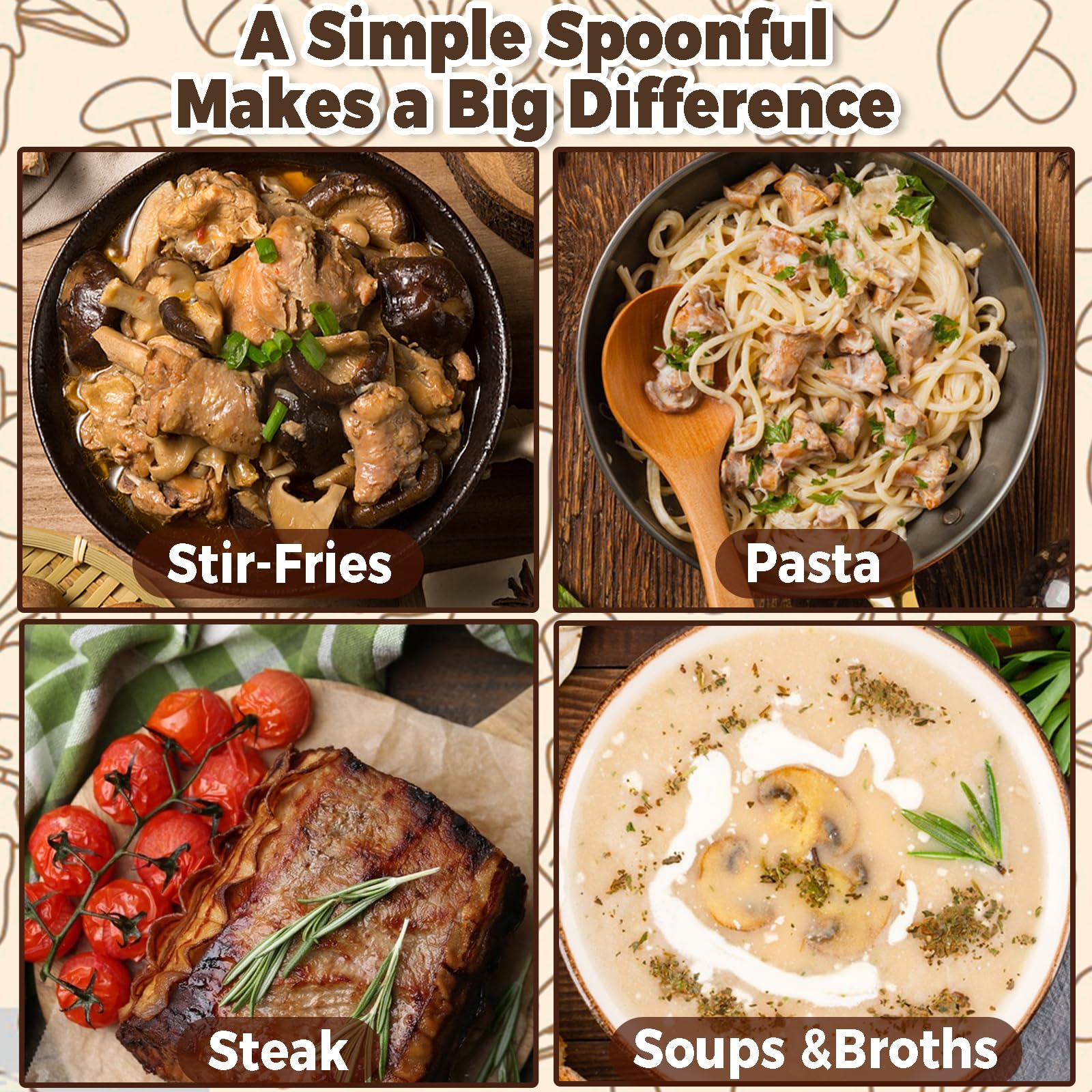 dzikekei powder sprinkled on roasted vegetables enhancing savory taste