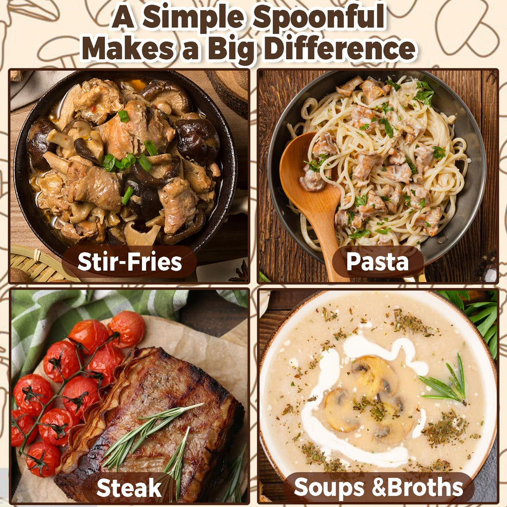 dzikekei powder sprinkled on roasted vegetables enhancing savory taste