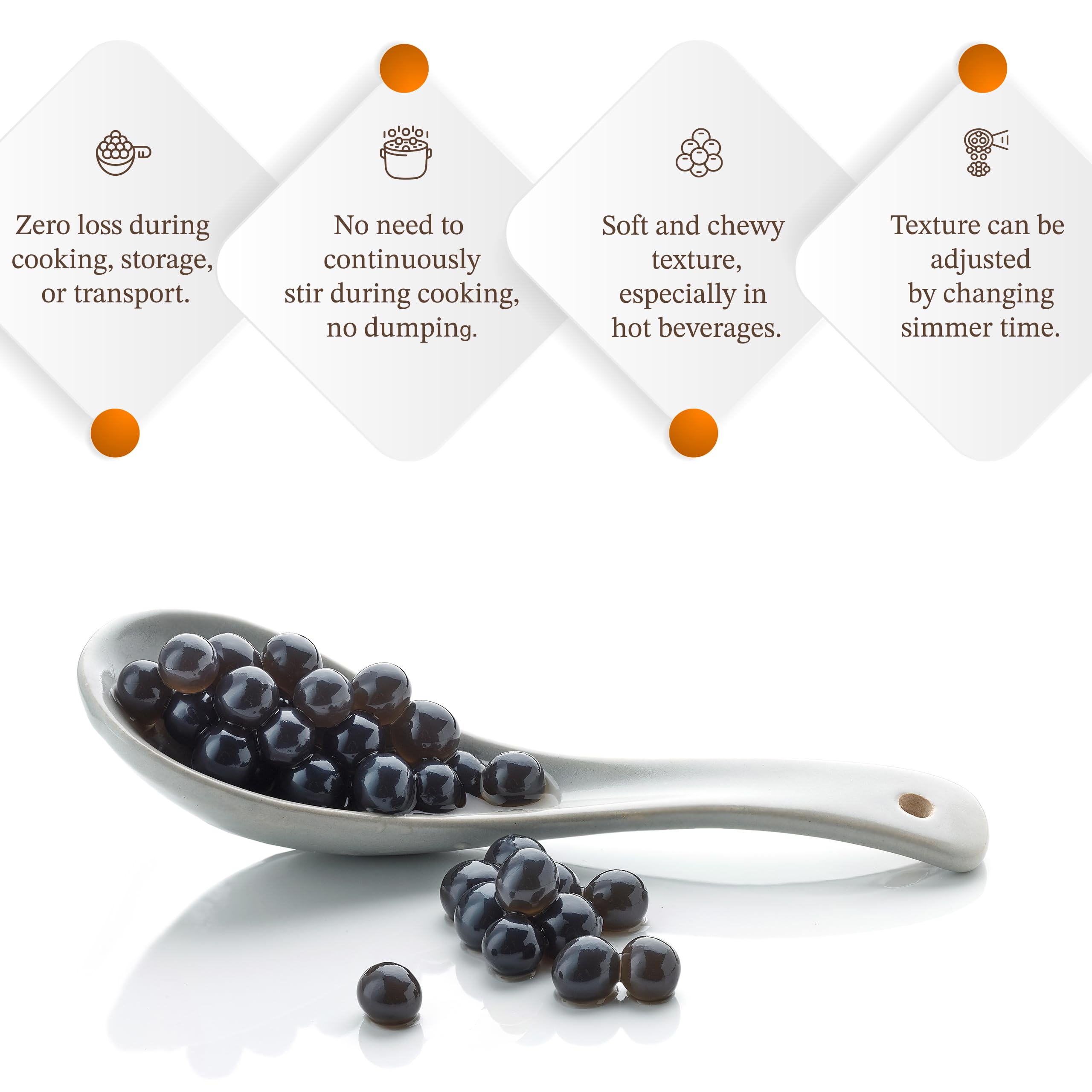 E-FA BRAND pack beside a measuring cup to show size and serving quantity