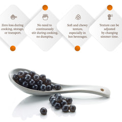 E-FA BRAND pack beside a measuring cup to show size and serving quantity