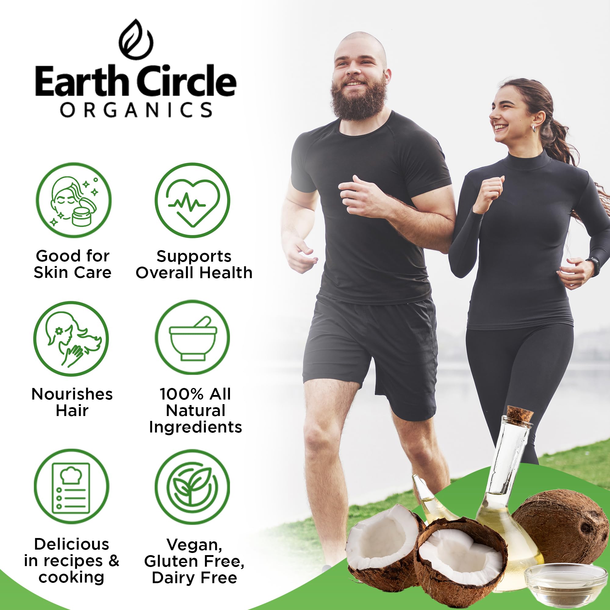 Earth Circle Organics open tub close-up of smooth texture for easy scooping