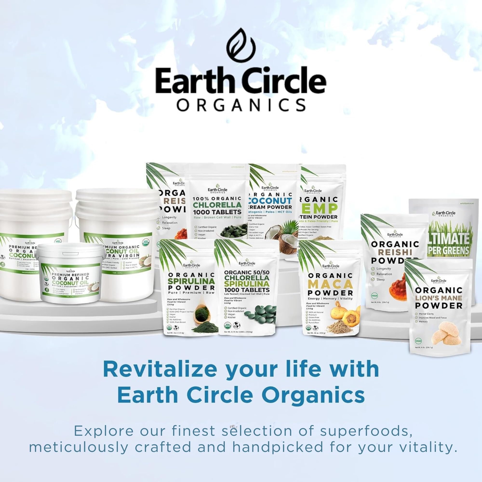 Earth Circle Organics pack beside ruler for scale showing portable size