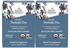 Earth Mama front packaging showing 32 tea bags and organic label, clear product benefit