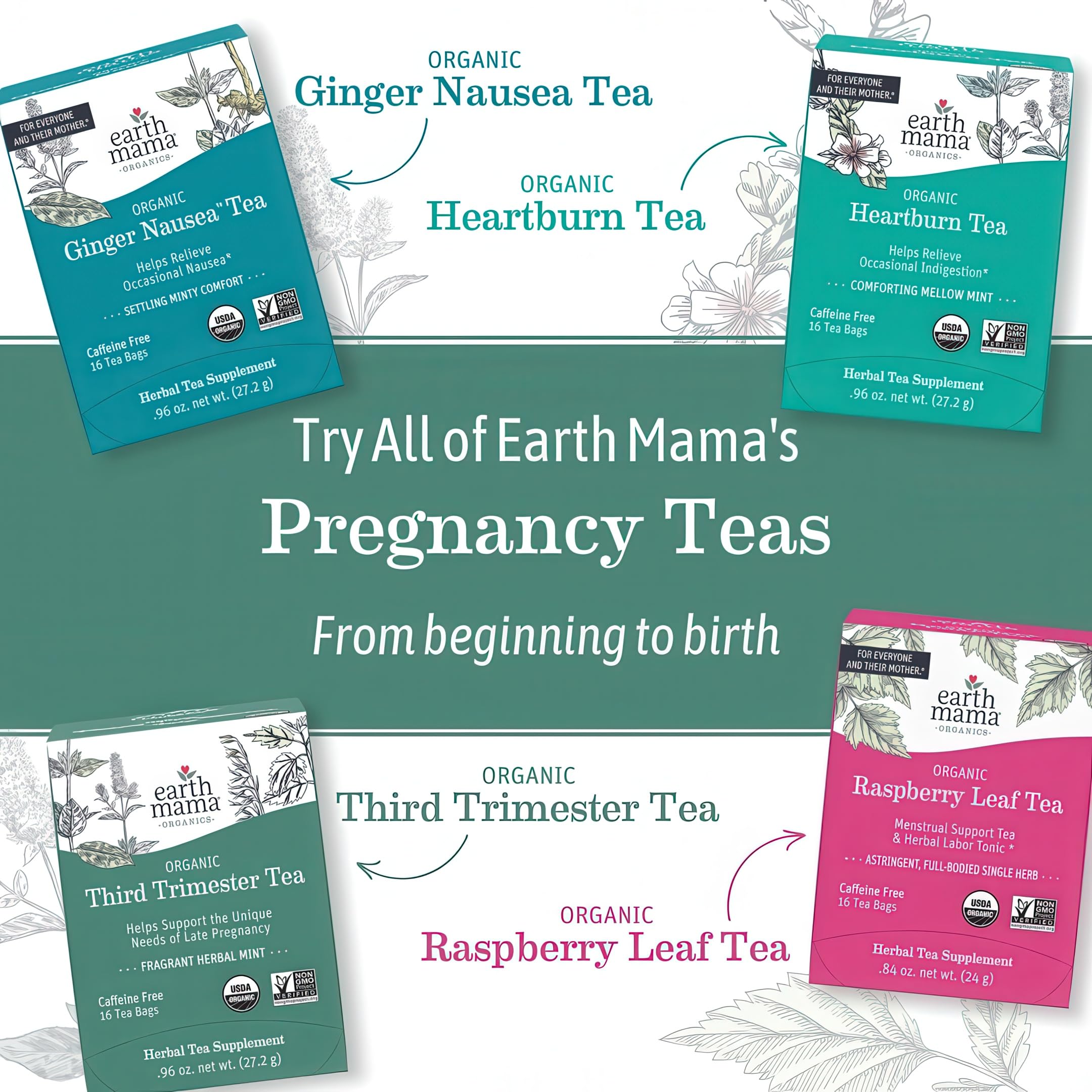 Earth Mama product label with organic and kosher badges showing certified ingredient trust benefit