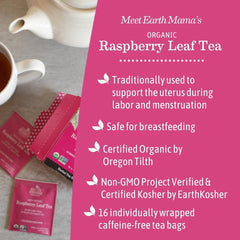 Earth Mama teabag close-up displaying fine leaf texture for rich flavor