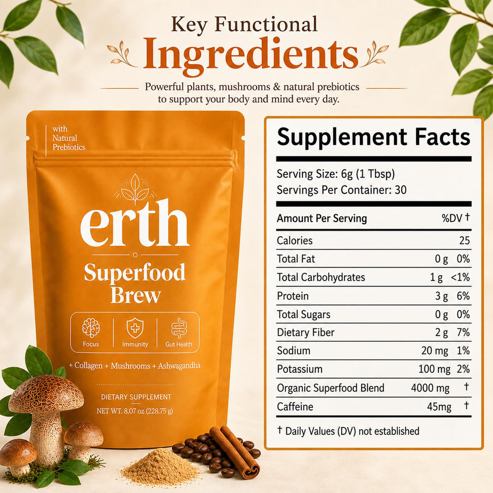 Earth Superfood Brew served in a kitchen morning scene for routine convenience