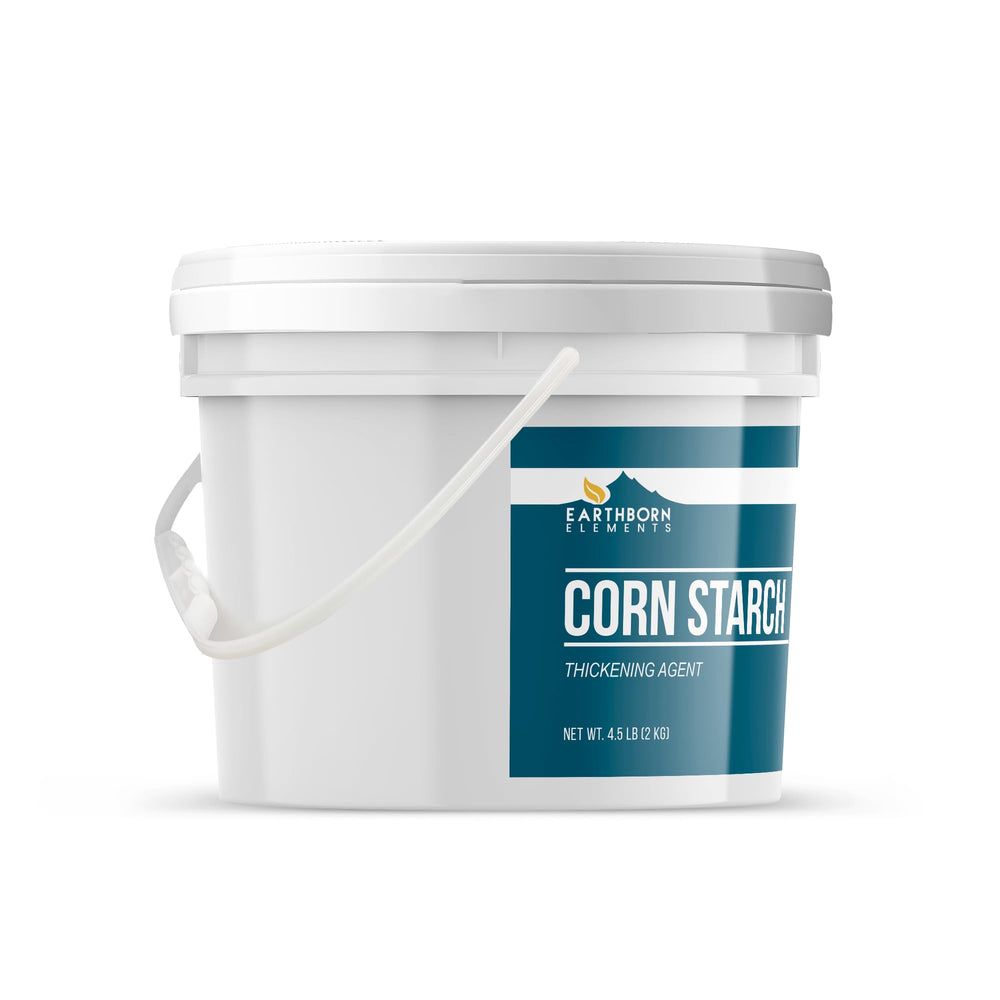Earthborn Elements pouring corn starch close-up demonstrating fine texture