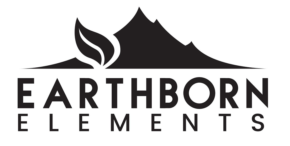 Earthborn Elements packaging beside a measuring cup to show gallon size benefit