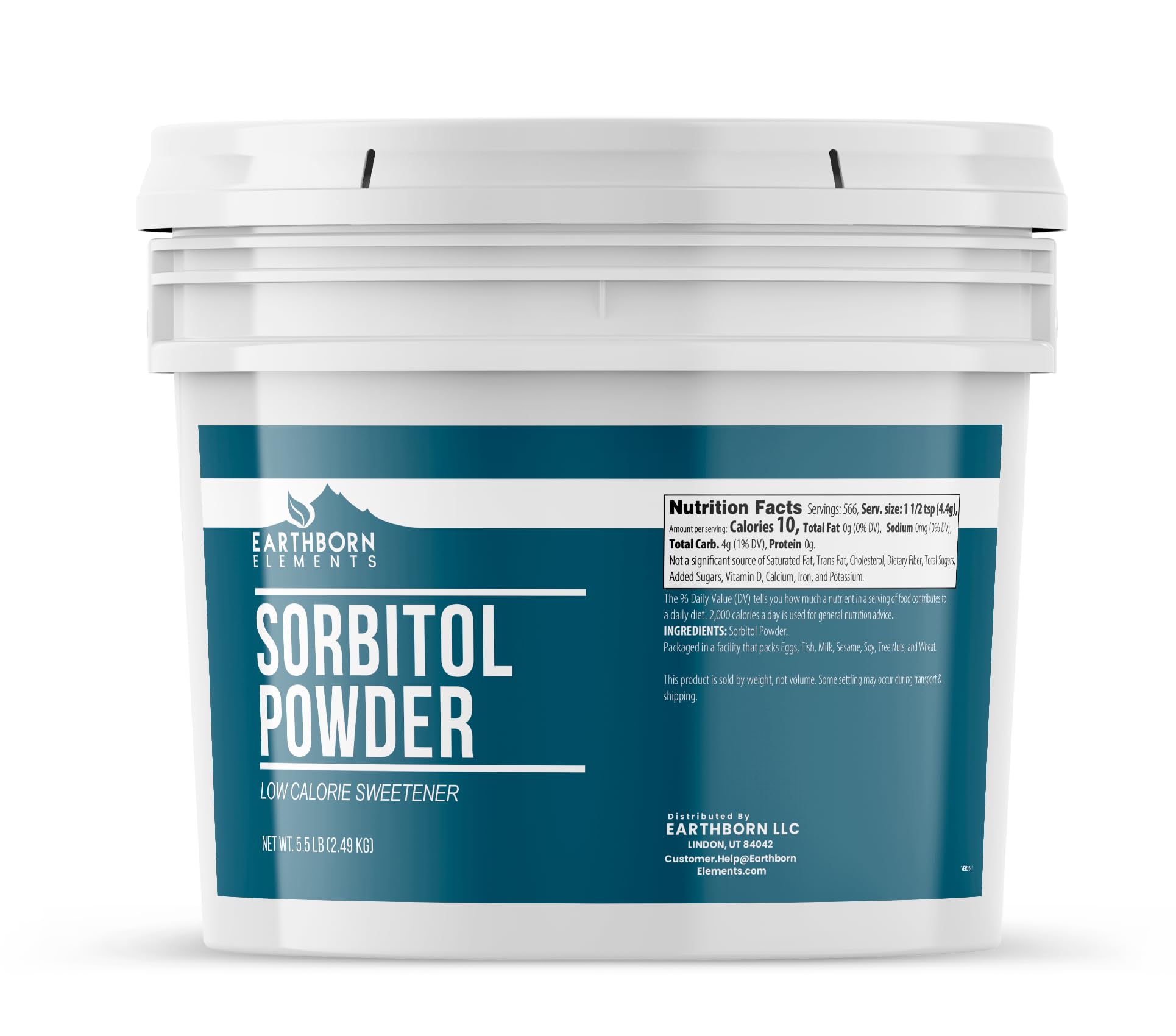 Earthborn Elements front packaging showing gallon container and clear labeling benefit: reliable bulk supply