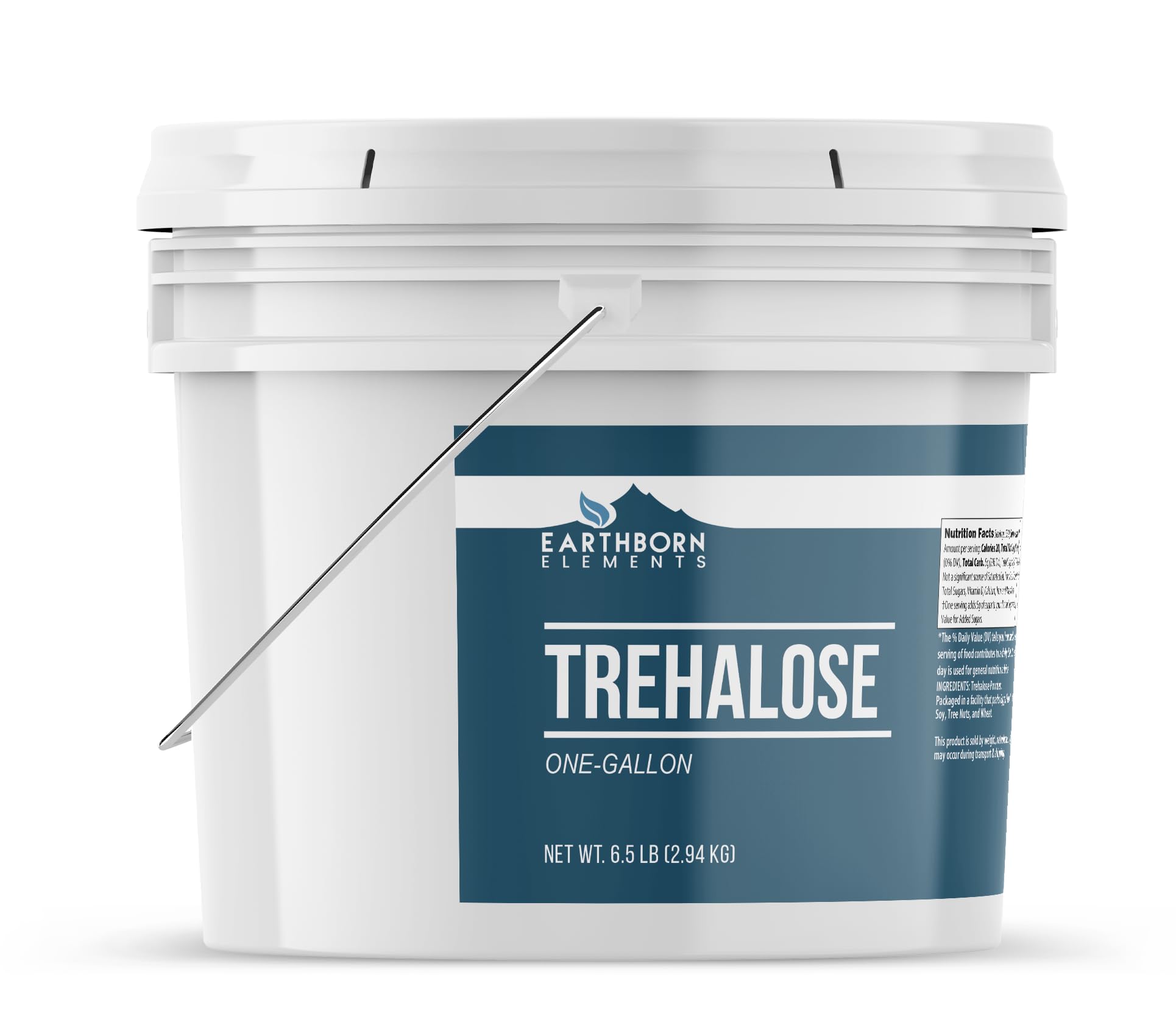 Earthborn Elements trehalose powder close-up texture highlighting fine grain and easy dissolving