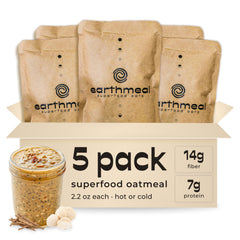 earthmeal front packaging showing product name and benefits for easy identification