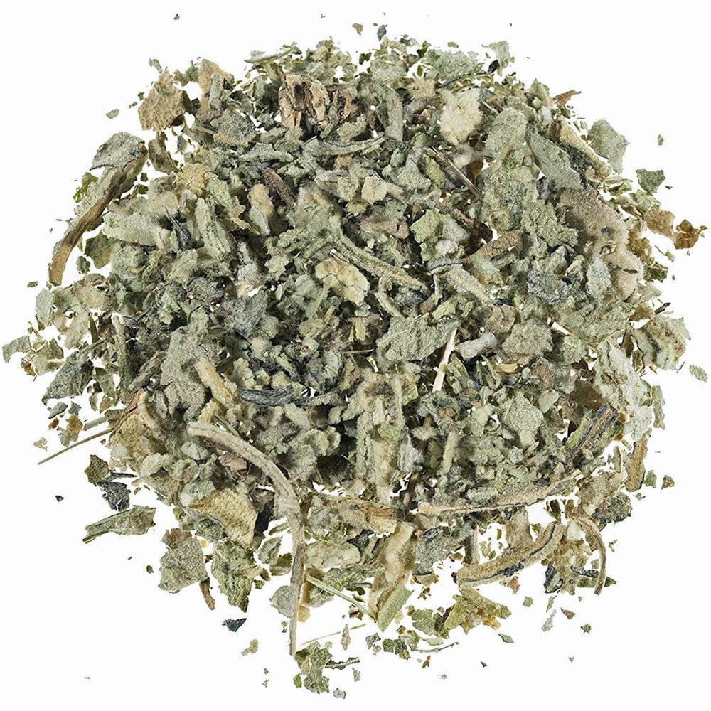 EarthWise Aromatics mullein front packaging showing organic label and weight